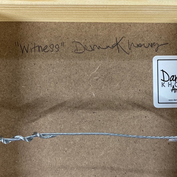 “Witness” - One of a kind Image Transfer on Board Portrait Digital Painting Art - Picture 9 of 16